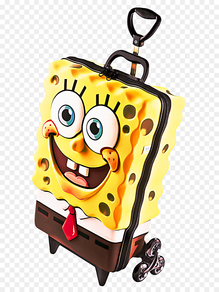 cartoon suitcase yellow clip art rolling