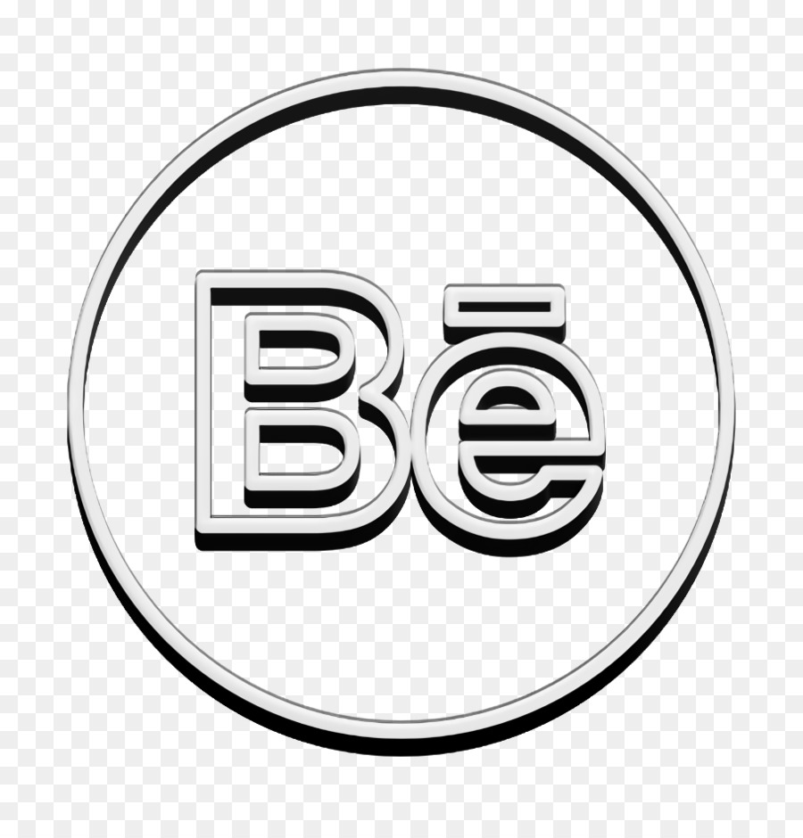 Icona della linea dell'icona creativa dell'icona del behance - 