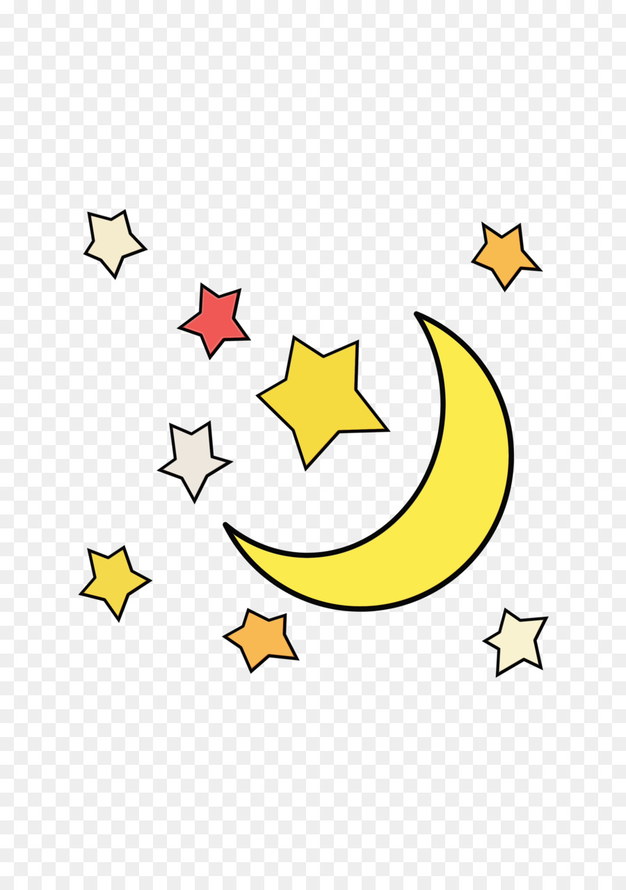 Gelbe Linie Icon Logo Crescent - 