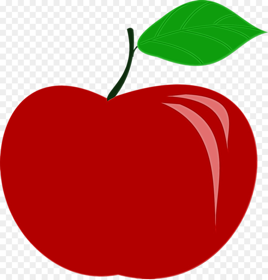 Roter Blatt Clip Art Obst Apfel - 