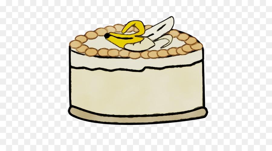 Clip-Art-Gelb-Lebensmittel-Kuchen verzieren Versorgungsurkür - 