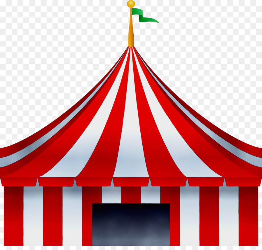 circus red performance pole tent