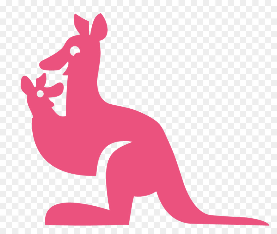 kangaroo macropodidae kangaroo red kangaroo pink - 
