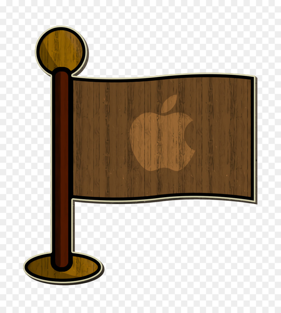 Icona del supporto dell'icona della bandiera dell'icona di Apple - 