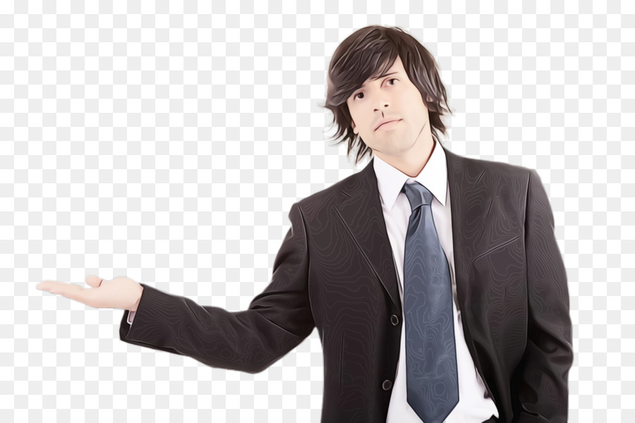 suit white-collar worker standing male gesture