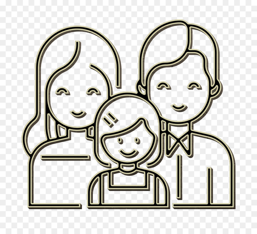 Verklebungssymbol Kinder-Symbol Familienpflege-Symbol - 