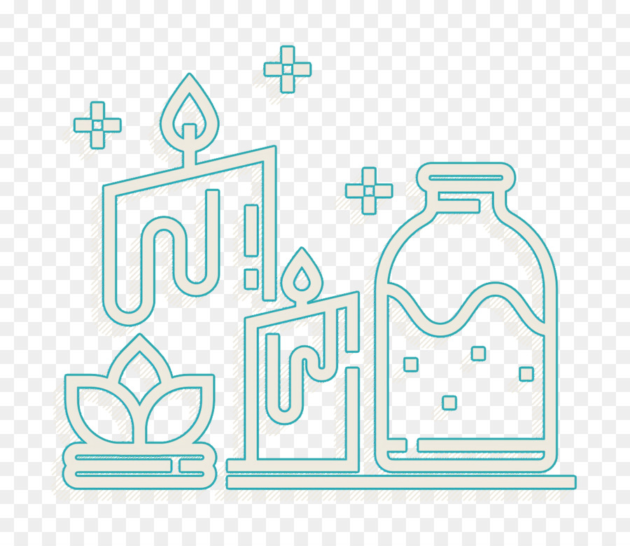 Icona dell'aroma dell'icona dell'aromatherapy icona della vita sana - 
