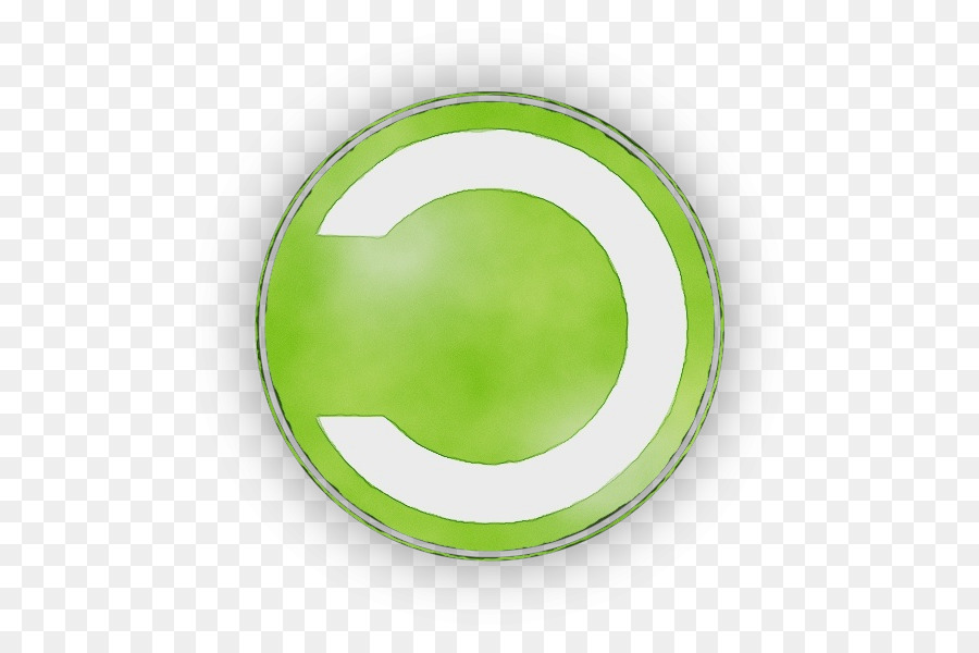 simbolo del carattere logo cerchio verde - 