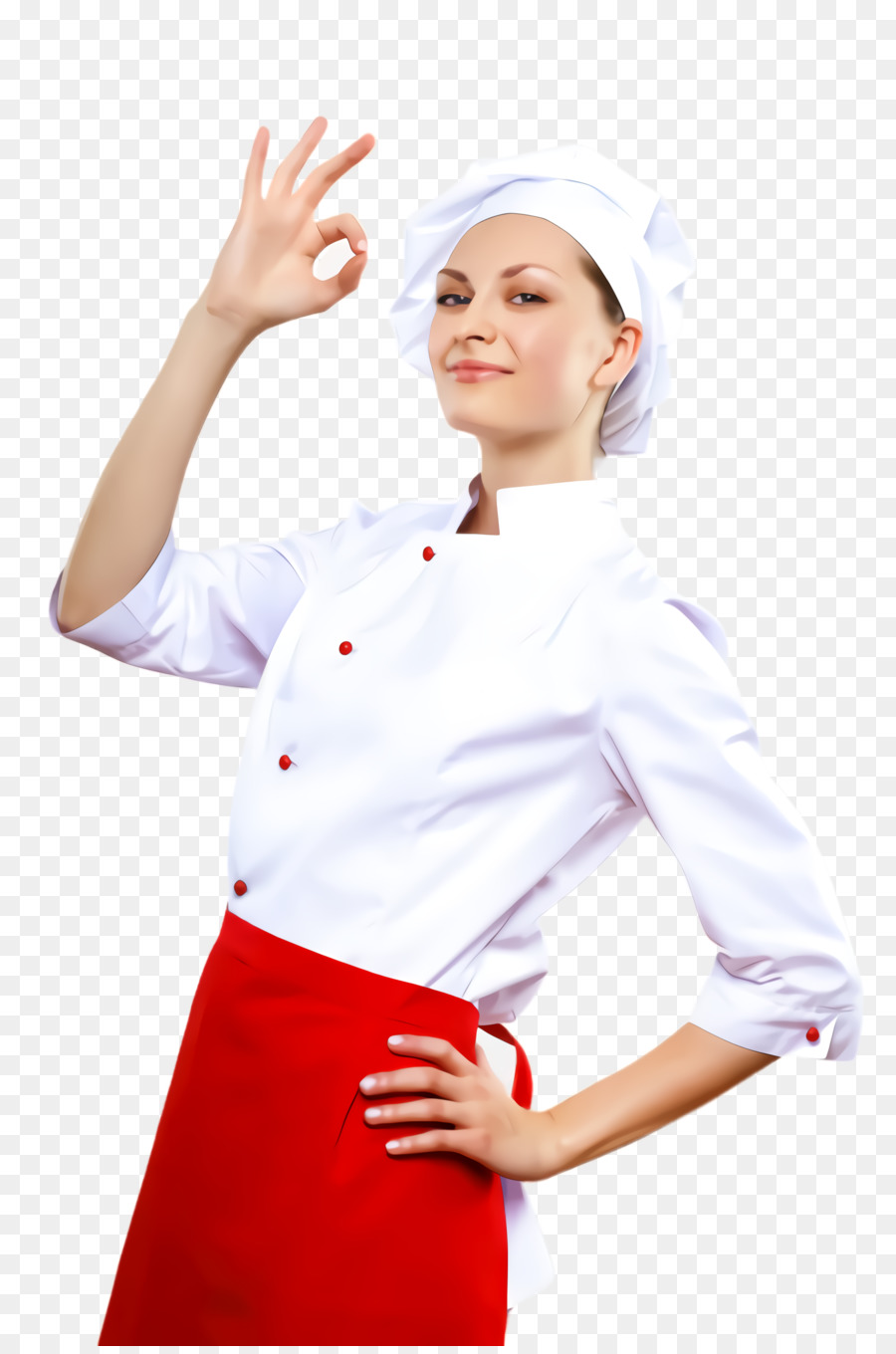 cook chef's uniform gesture uniform chef