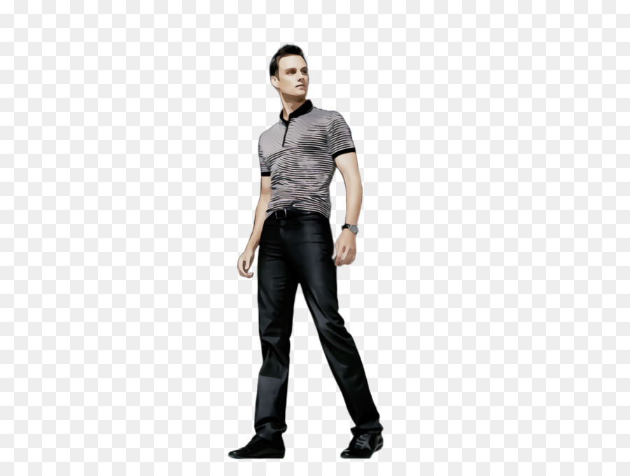 jeans standing clothing denim sleeve