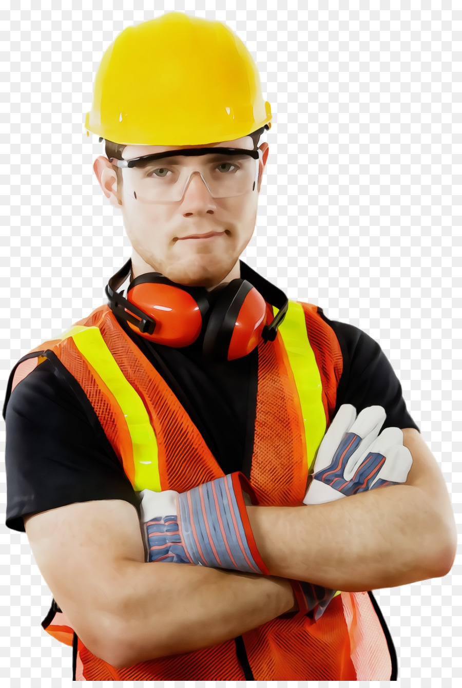 hard hat personal protective equipment high-visibility clothing hat construction worker