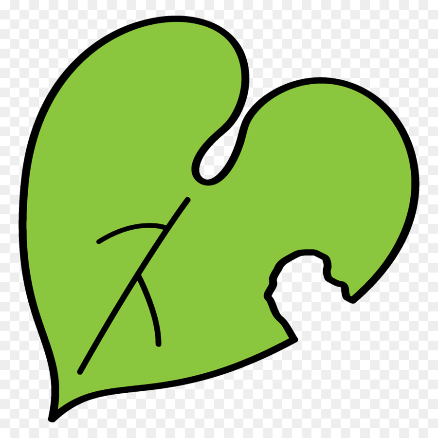 green clip art leaf line line art