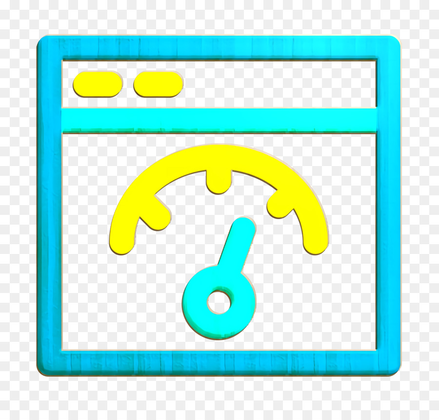 Icona di grande dati icona di efficienza icona tachimetro icona - 