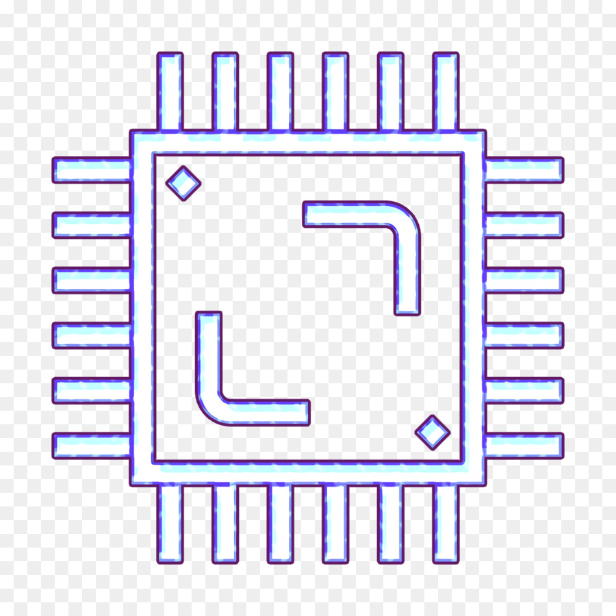 icona chip icona computer icona cpu - 