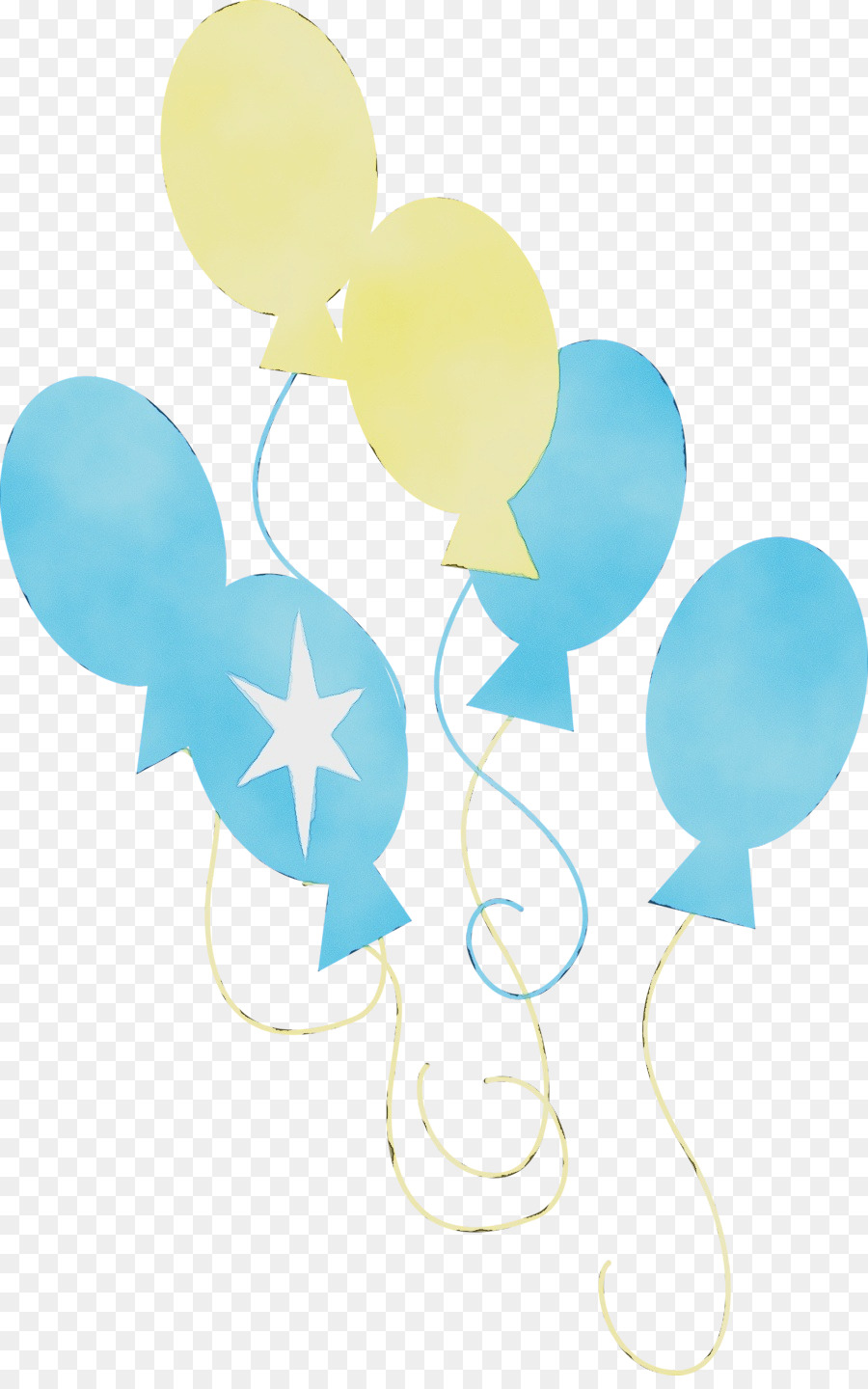 türkisfarbener Ballon Aqua ClipArt Party Angebot - 