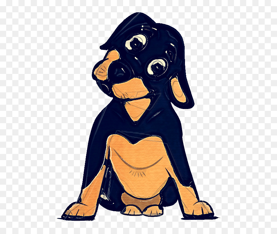 Cartoon Dog Rottweiler Guard Hundehundrasse - 