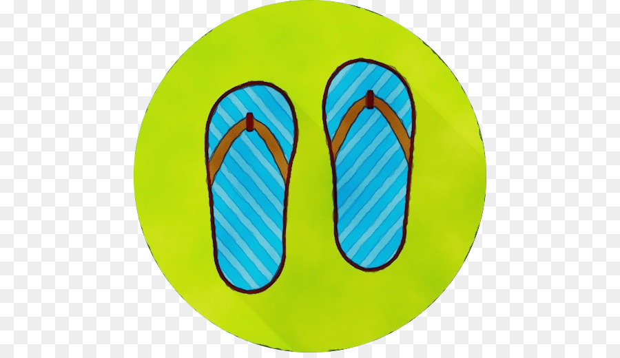 flip-flops footwear yellow green slipper