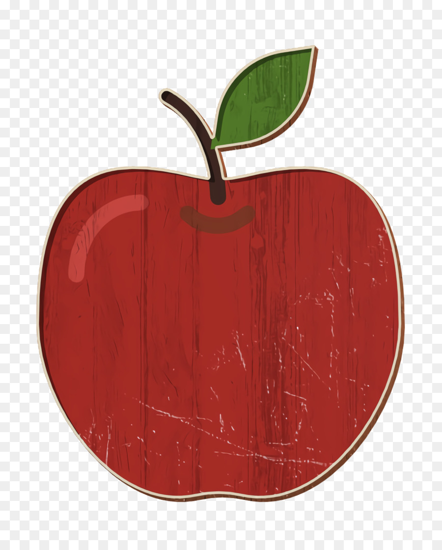 Biểu tượng ẩm thực Đặt biểu tượng trái cây Biểu tượng Apple - 