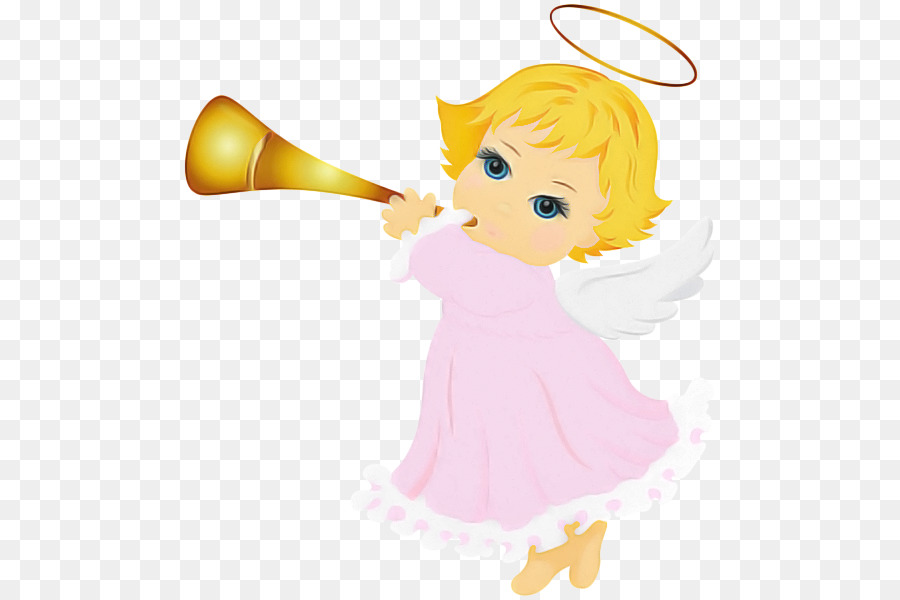 cartoon angel clip art fictional character brass instrument
