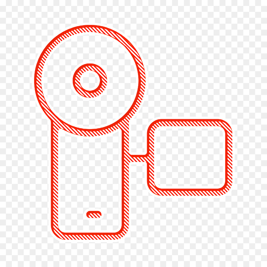 Audio-Symbol Kamera-Symbol Handcam-Symbol - 