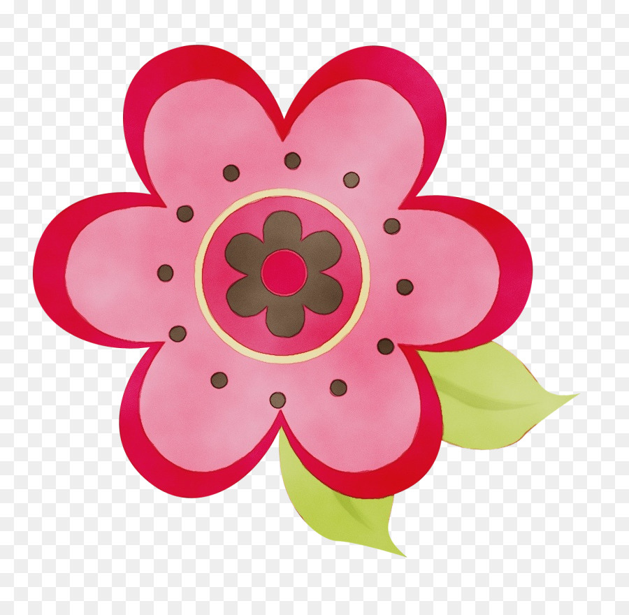 rosa Blumenblattblumenbetriebsautomobilradsystem - 