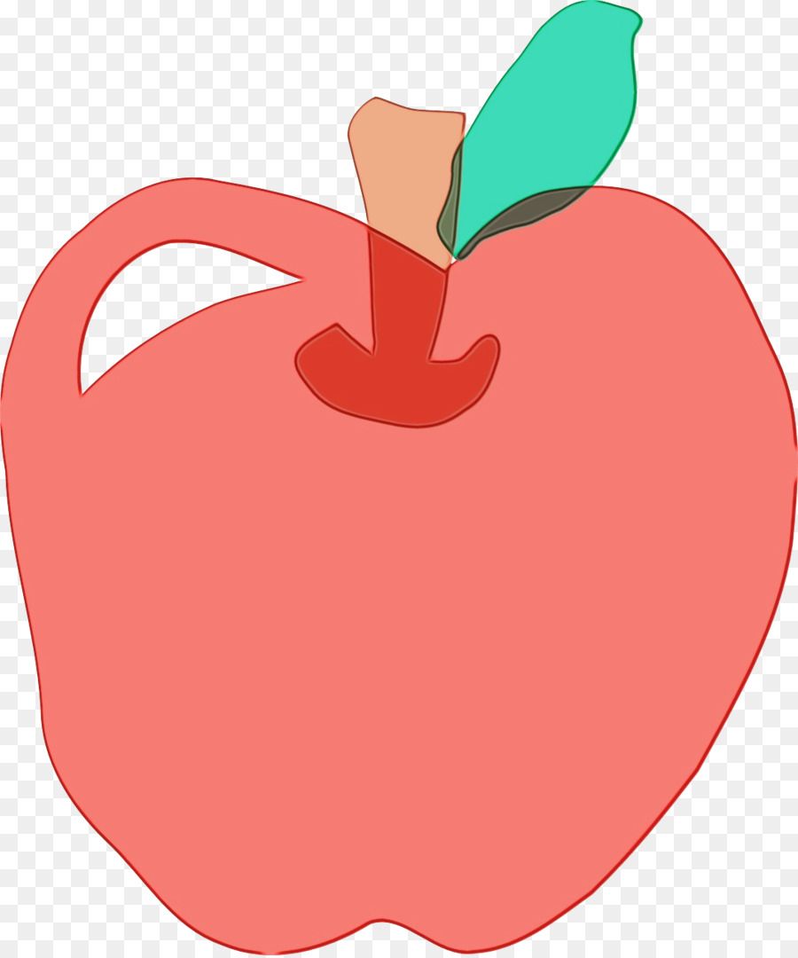 pianta rossa di clip art della frutta della mela - 