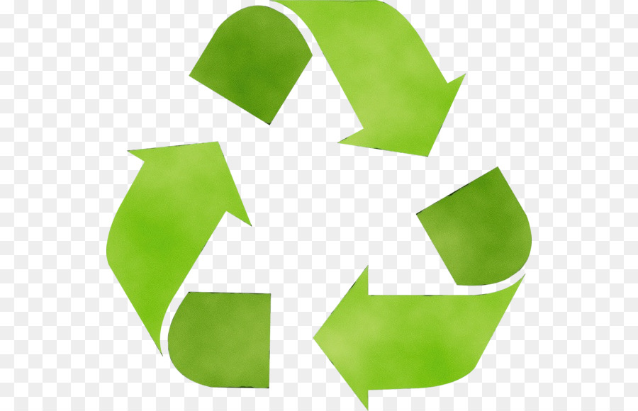 Grünes Symbolblatt-Logo-Recycling - 