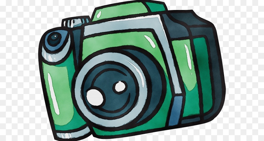 fotocamera digitale verde per fotocamere e ottiche - 