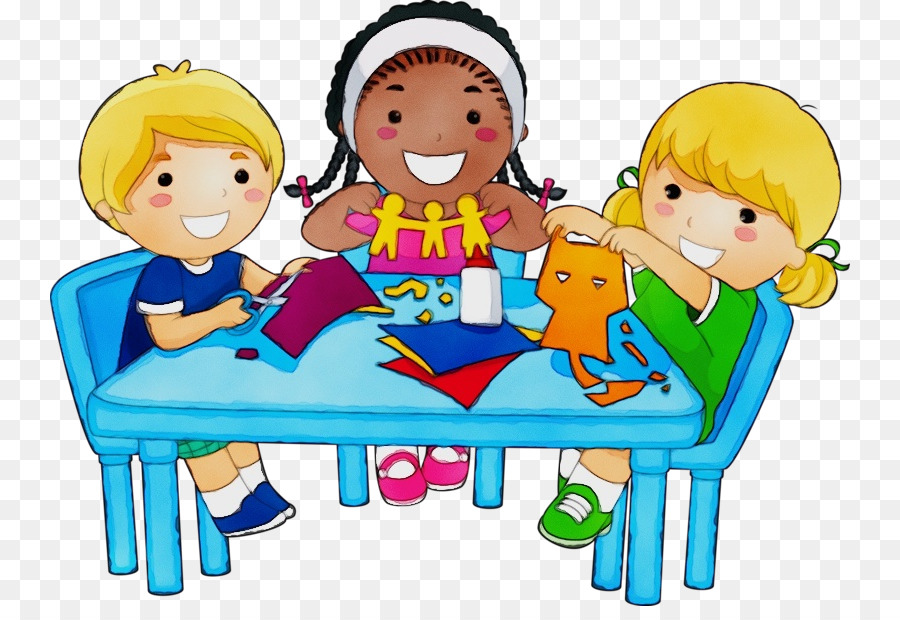 cartoon clip art sharing playing with kids play