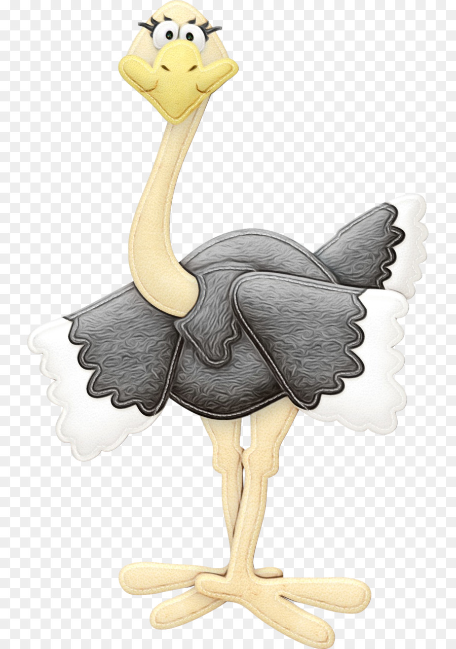 ostrich flightless bird ratite bird cartoon
