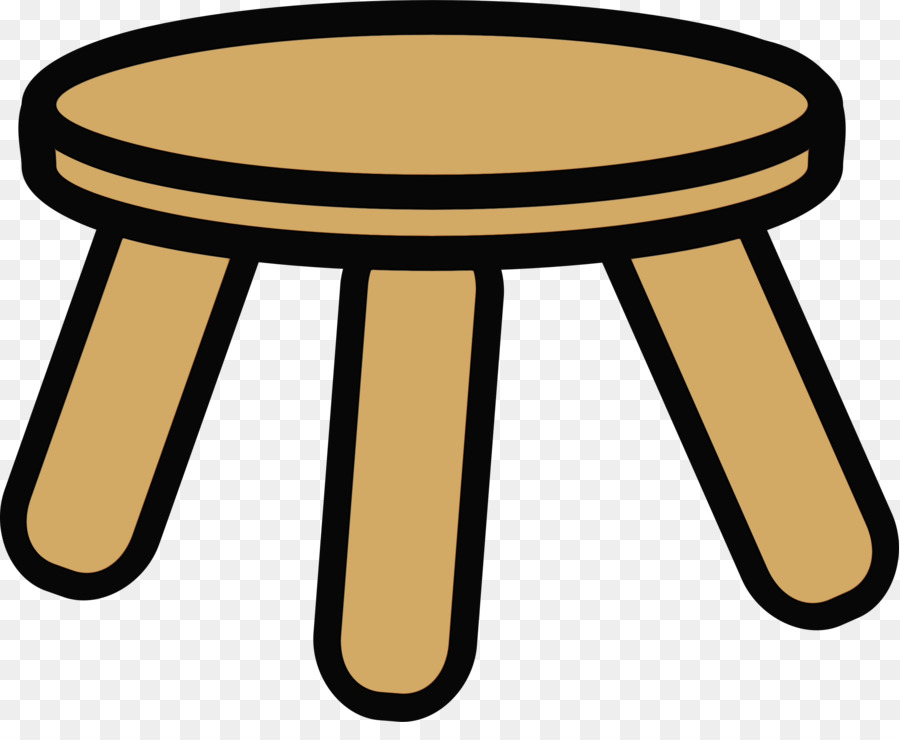 stool clip art table yellow furniture