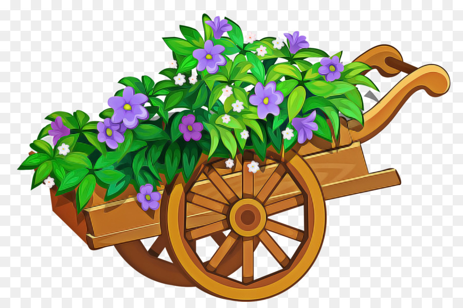 wheelbarrow flower vehicle cart plant