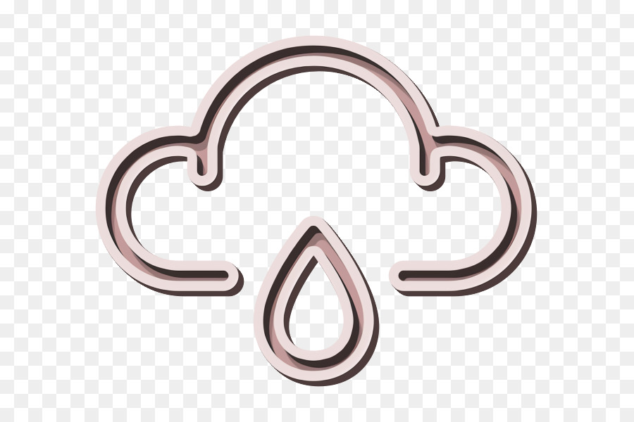 Cloud Symbol Drop Symbol Vorhersage Symbol - 