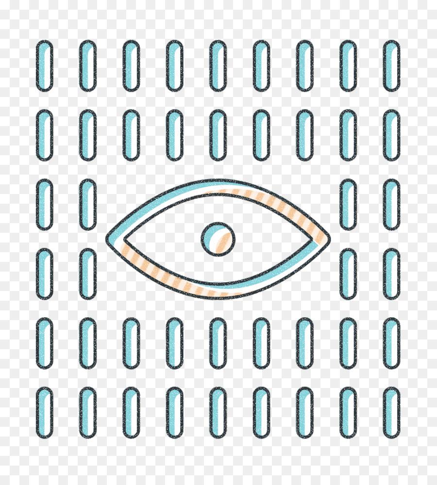abstrakte Ikone Augensymbol geometrische Ikone - 