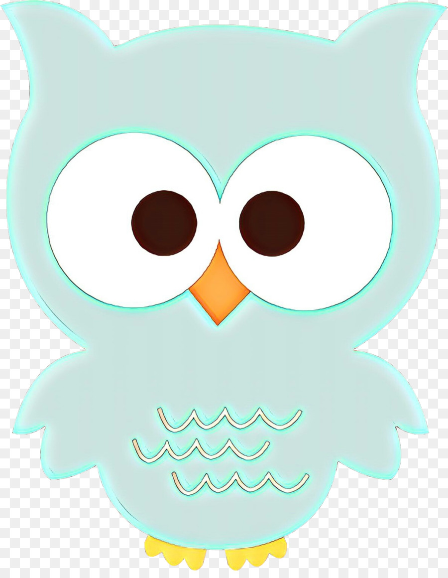 owl bird turquoise clip art aqua