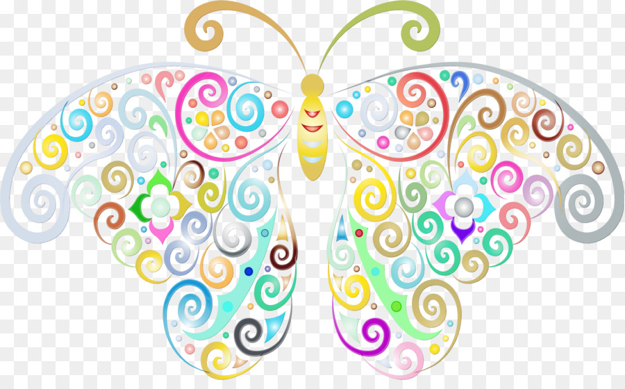 clip art butterfly wing pattern sticker
