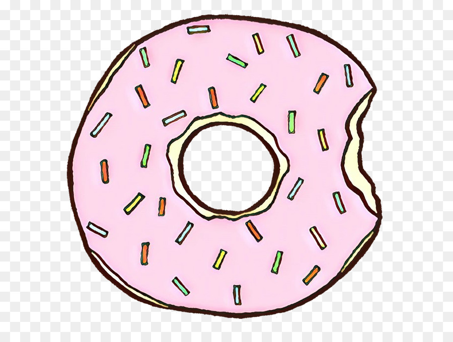 pink doughnut circle clip art