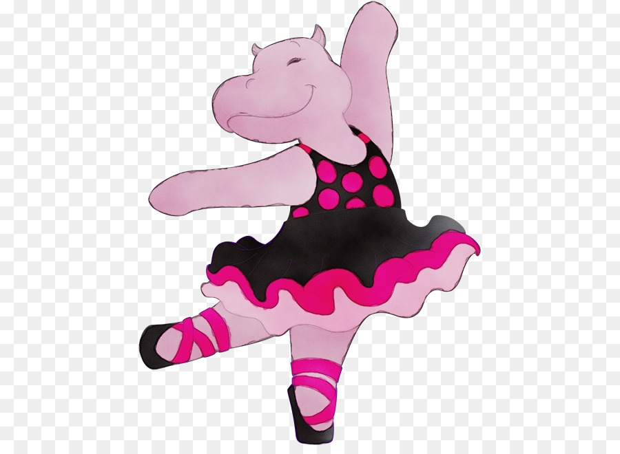 fiktive Figur der rosa Cartoonclipart-Schuhe - 