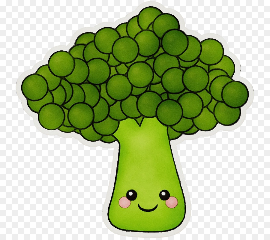 ClipArt verde broccoli pianta verdure crocifere - 