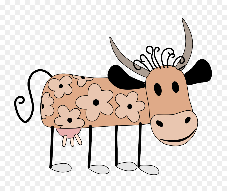 cartoon clip art bovine snout nose