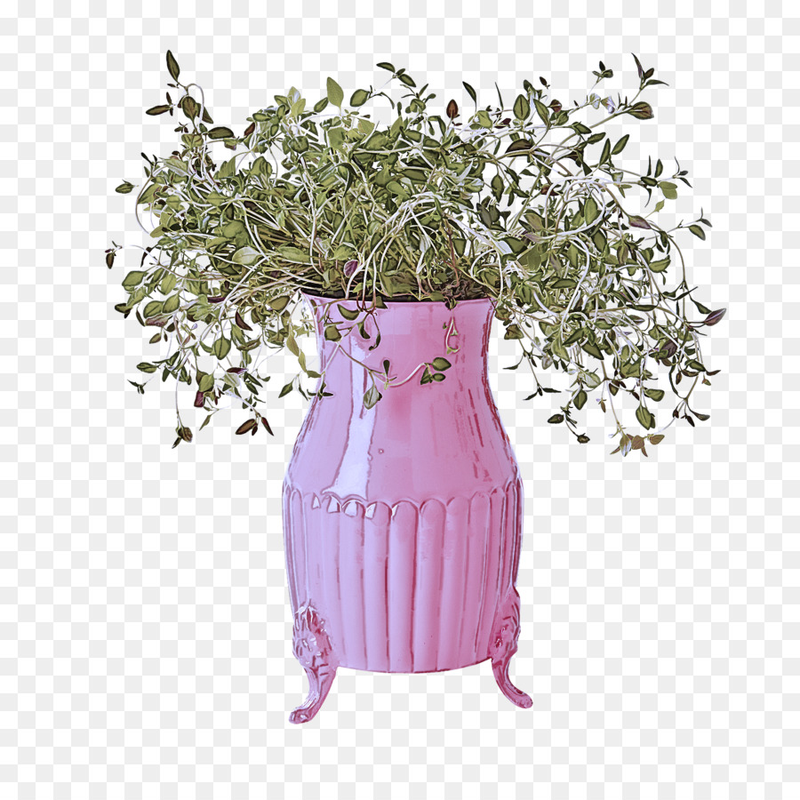 Blumentopfvase rosa Pflanze lila - 
