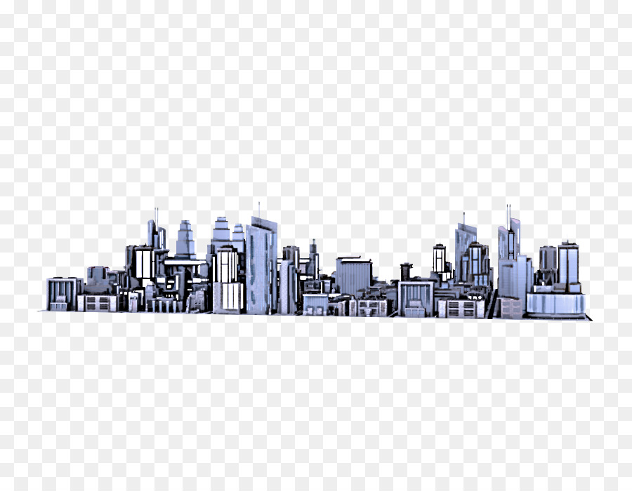 skyline della città paesaggio urbano insediamento umano area metropolitana - 