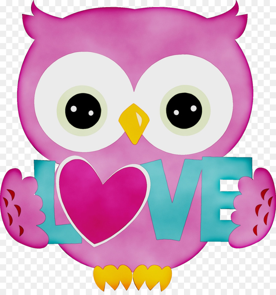 owl pink clip art cartoon purple