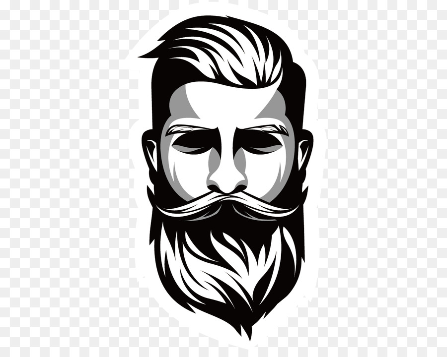 face facial hair head beard black-and-white png download - 423*708 - Free  Transparent Face png Download. - CleanPNG / KissPNG