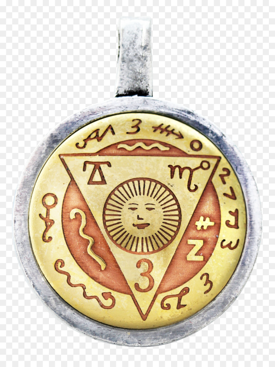 Anhänger Mode Accessoire Medal Yellow Emblem - menschlicher Talisman