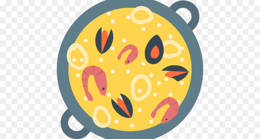 yellow clip art circle tableware