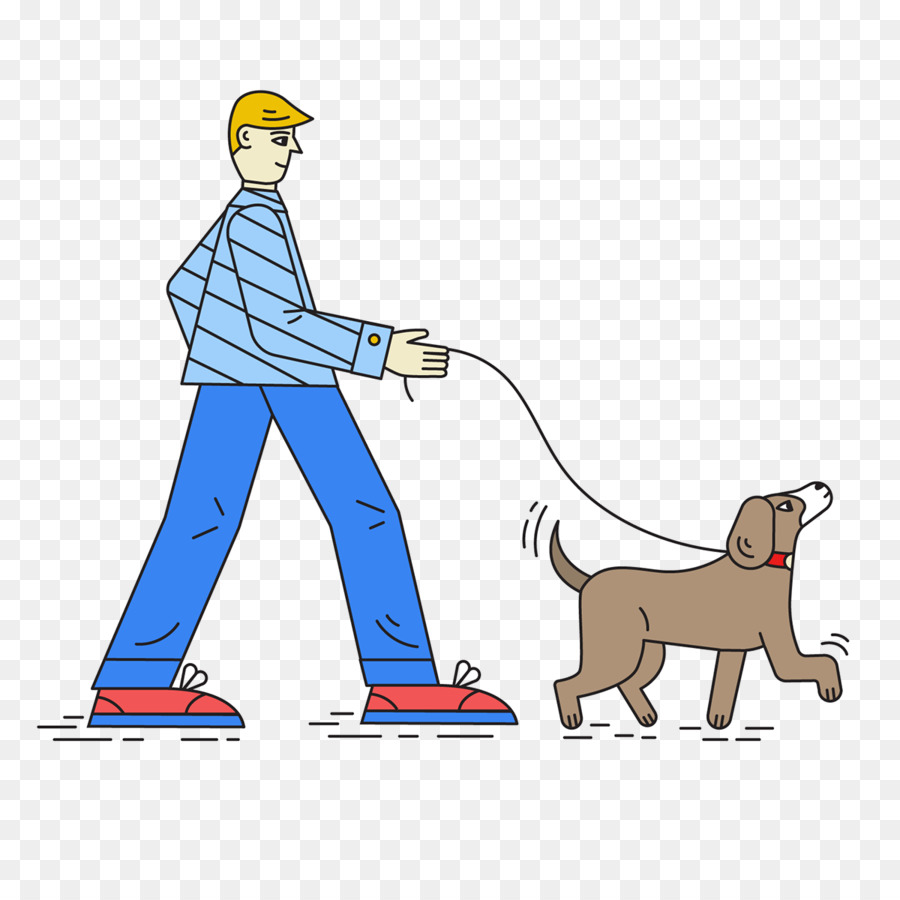 cartoon dog walking leash sporting group old world monkey png download -  1200*1200 - Free Transparent Cartoon png Download. - CleanPNG / KissPNG