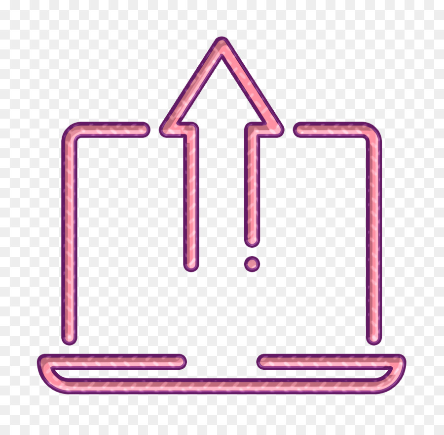 Pfeilsymbol Laptop-Symbol Upload-Symbol - 