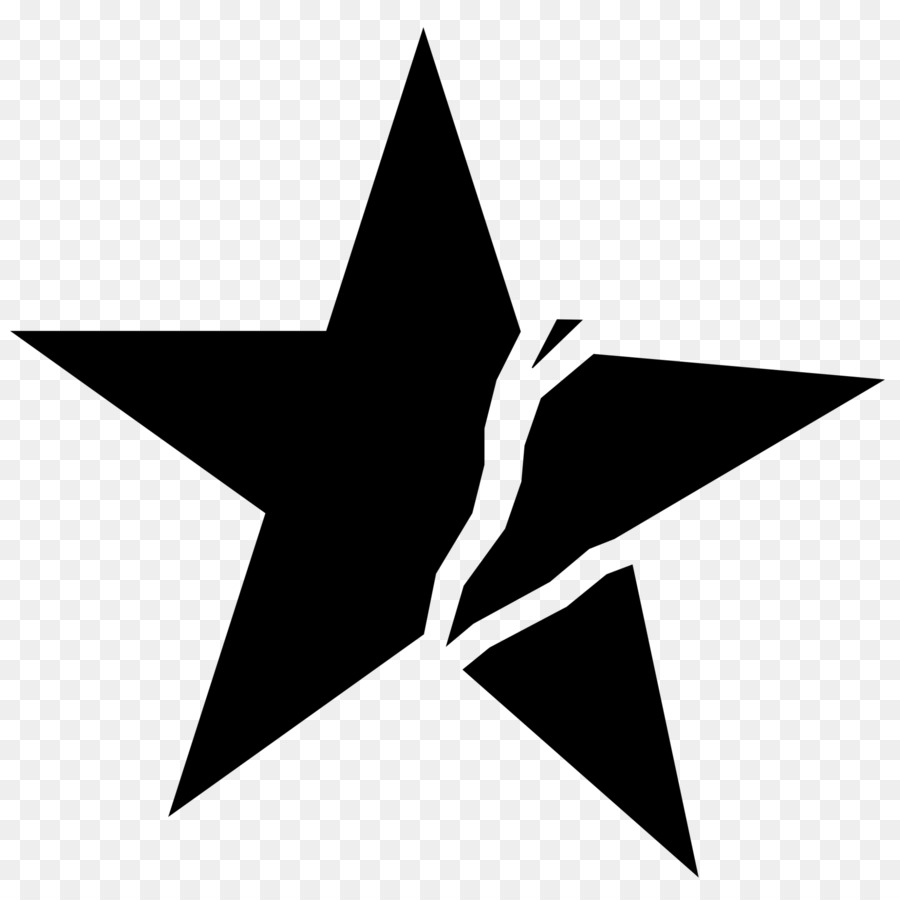 ngôi sao logo đen trắng - Graphics Rock Star.