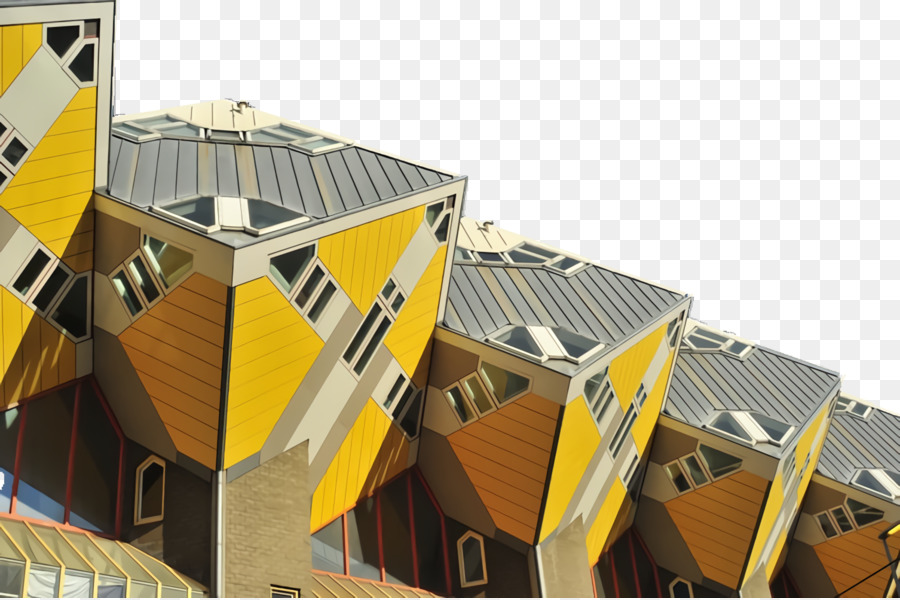 Mái nhà kiến ​​trúc bất động sản màu vàng bất động sản - 